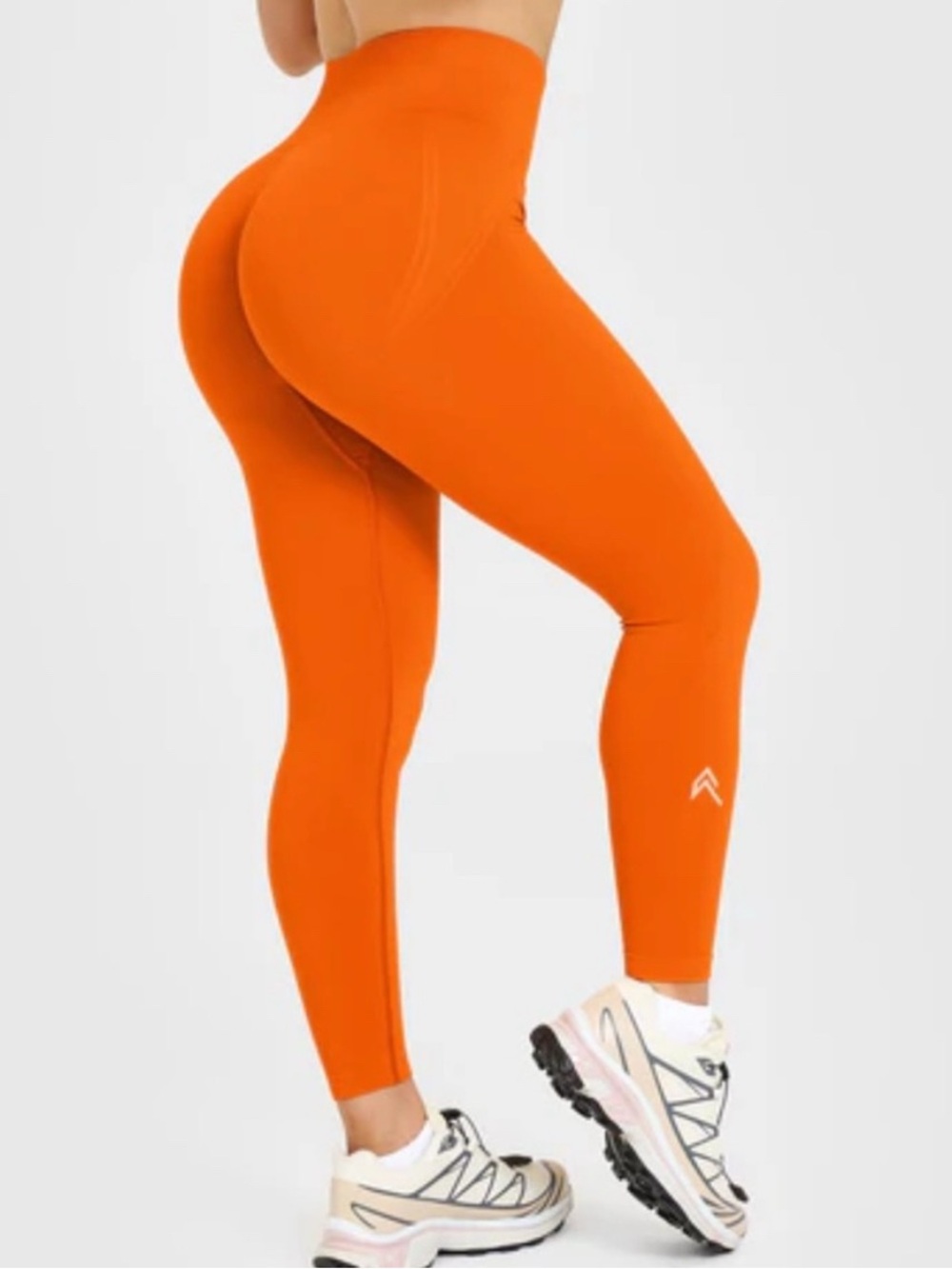 Oner Active Bright Orange High-Waist Scrunch Leggings